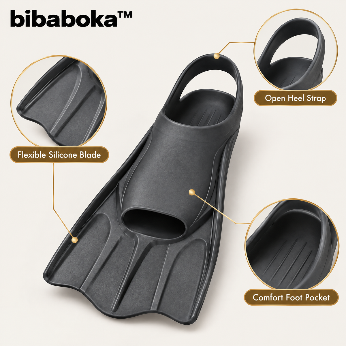 bibaboka™ AquaFin Short Swim Fins