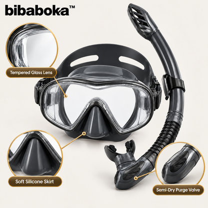 bibaboka™ ReefView Snorkel Mask Set